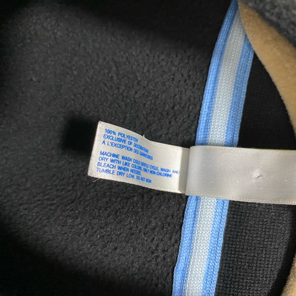 Black Zip Fleece Vest Light blue details - Picture 10 of 10